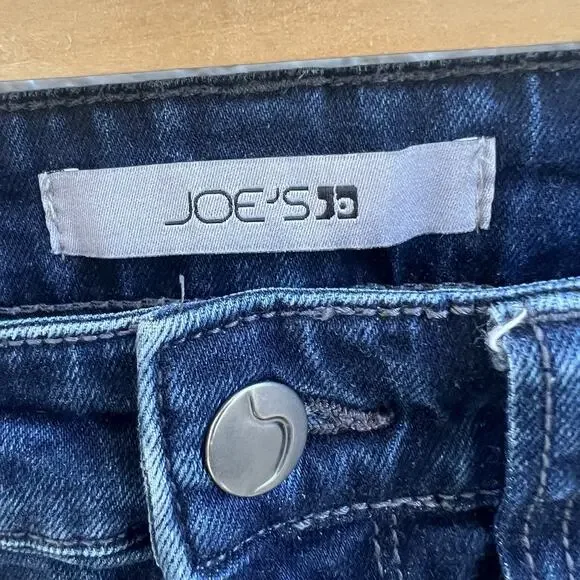 Joes Jeans Women Veles Dark Blue Flare Denim Stretch Whisker Sz 26 - Picture 4 of 6